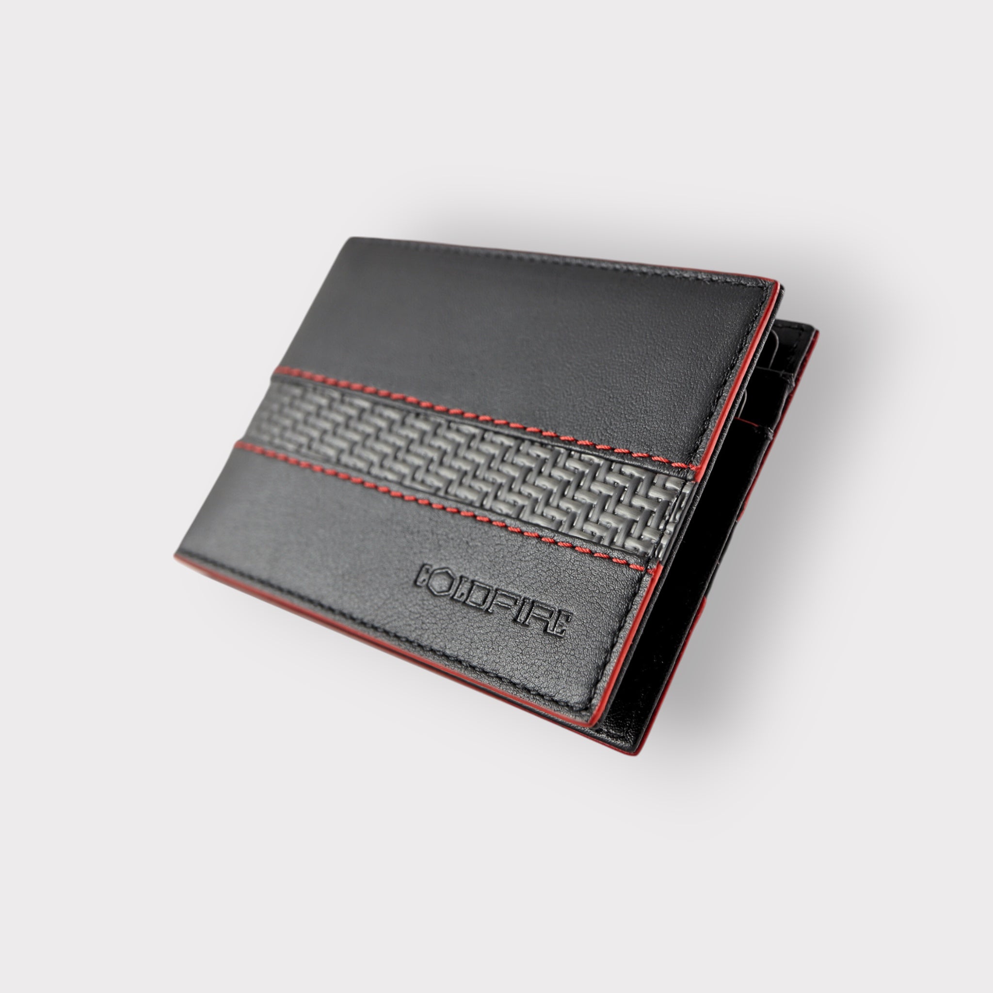 Blade slim cardholder red edges