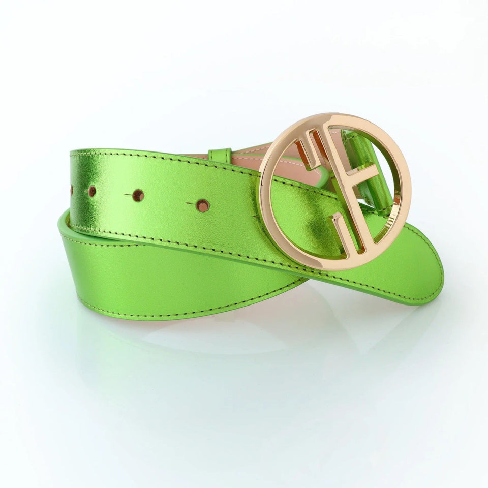 Women's belt - genuine leather - 35 mm - Auriga Fresh Green | COLDFIRE - COLDFIRE