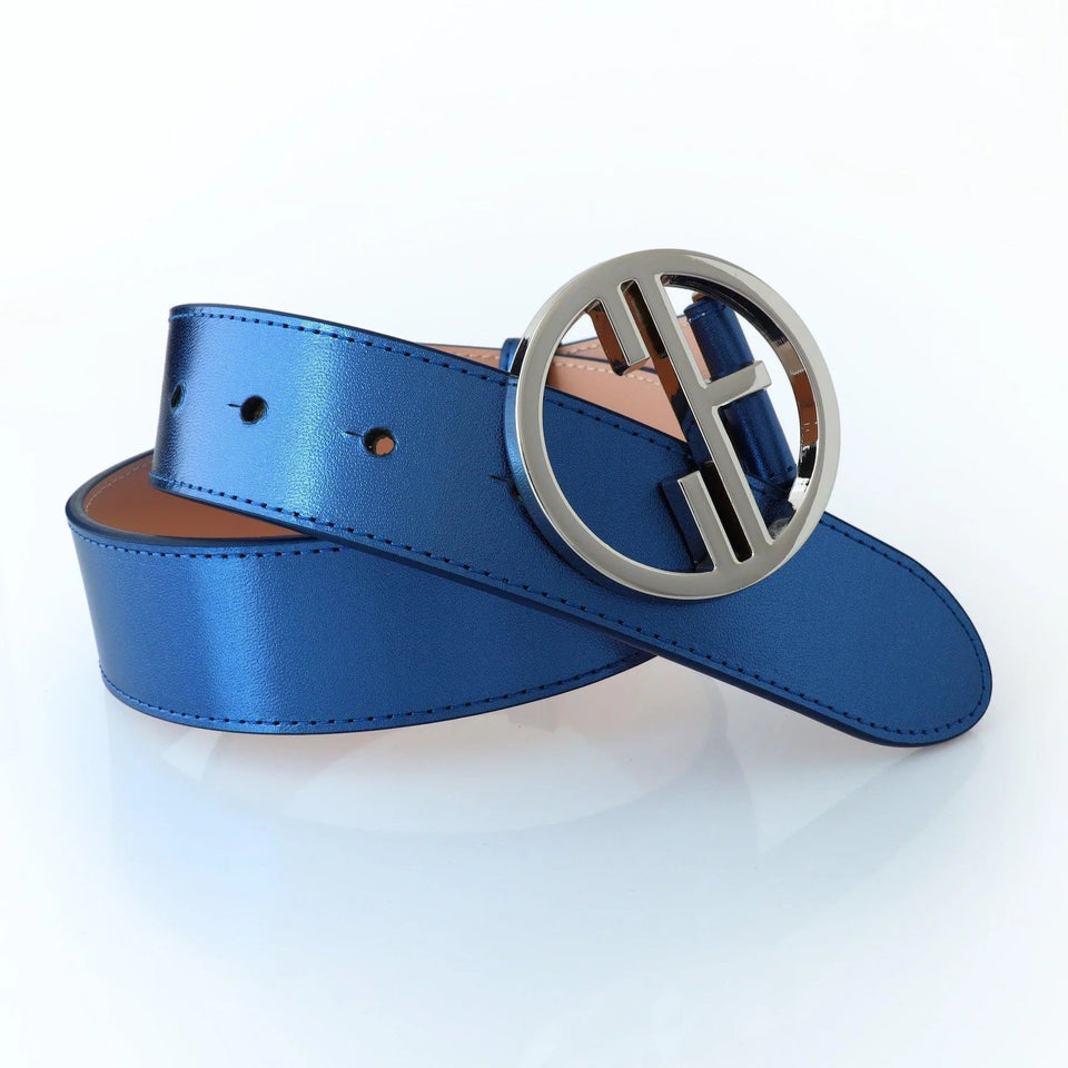 Women's belt - genuine leather - 35 mm - Pictor Midnight Blue | COLDFIRE - COLDFIRE